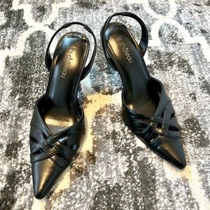 LeChateau Black Low Heel Pumps